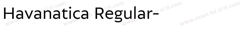 Havanatica Regular字体转换